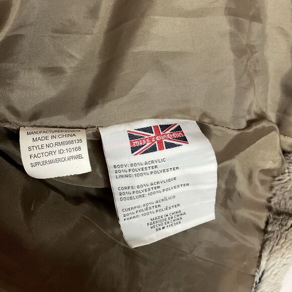 Miss London Vintage Faux Fur Vest Size Large - Picture 3 of 7